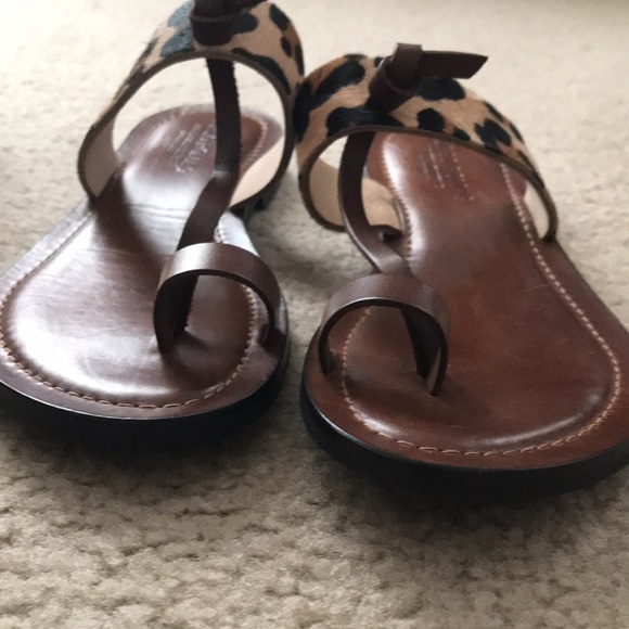 Corso Roma BOXED leather toe ring sandals Italy w/ Box - Picture 7 of 9